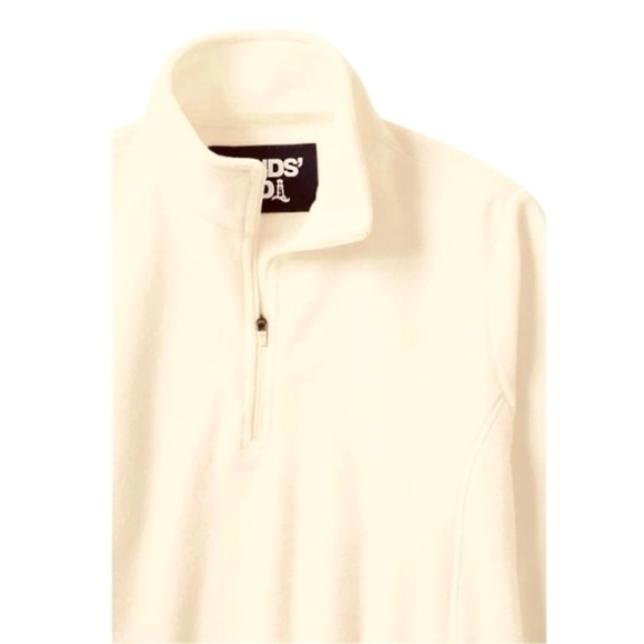 LANDSEND Women Anyweather Fleece Quarter Zip Pullover Sporty Lightweight Warmth - Picture 2 of 3